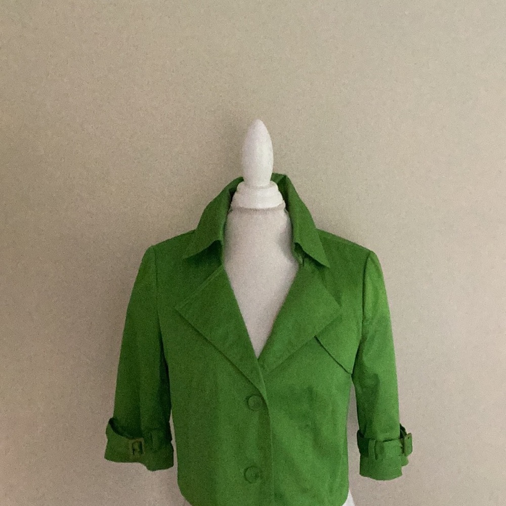 NWOT, ANTHRACITE Apple green crop Jkt
